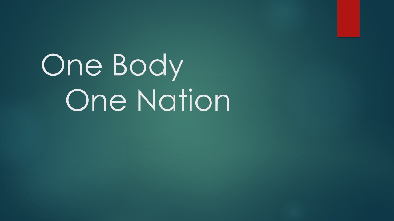 One Body, One Nation Image